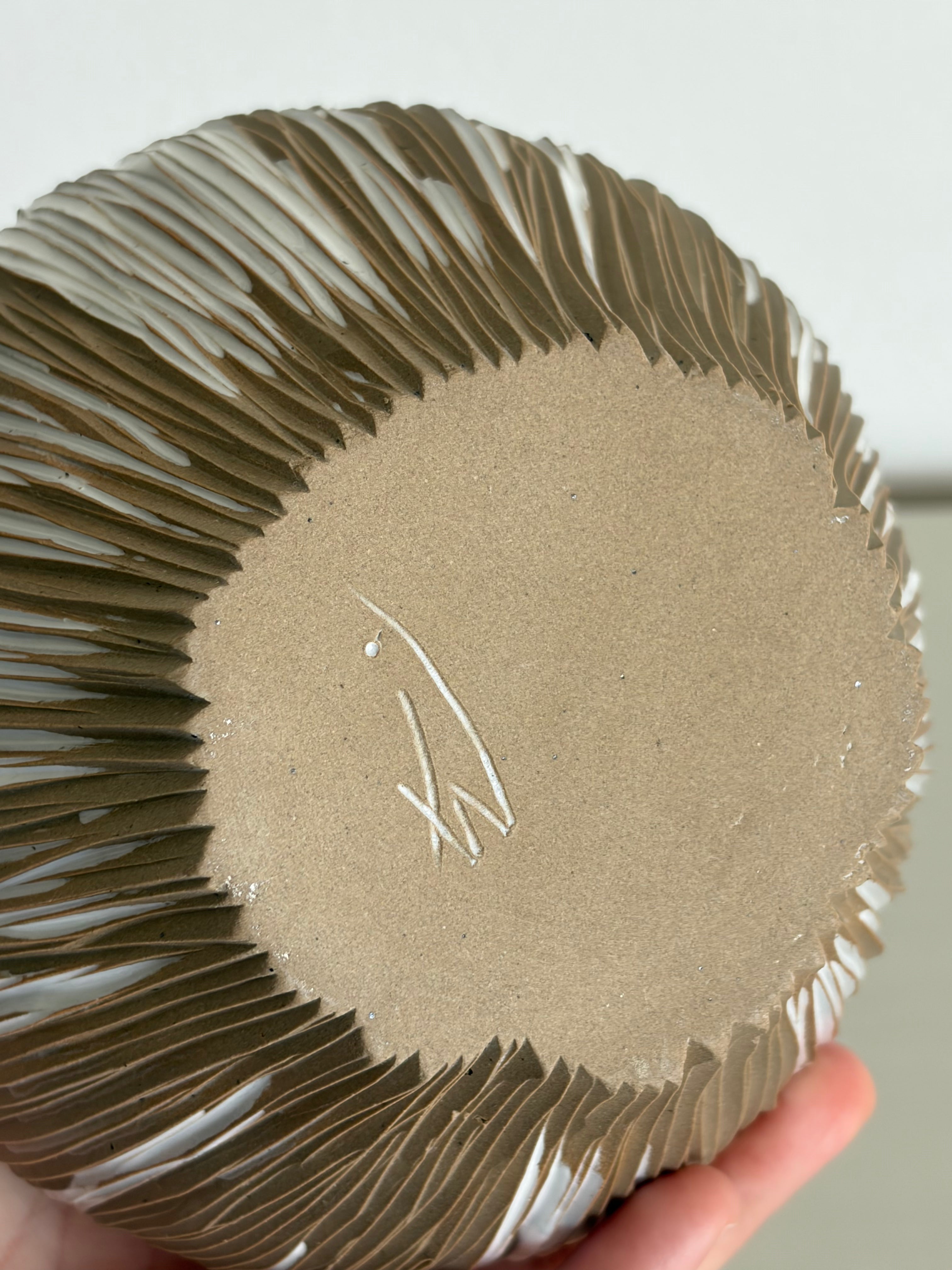 Glaze-drip seedpod vase