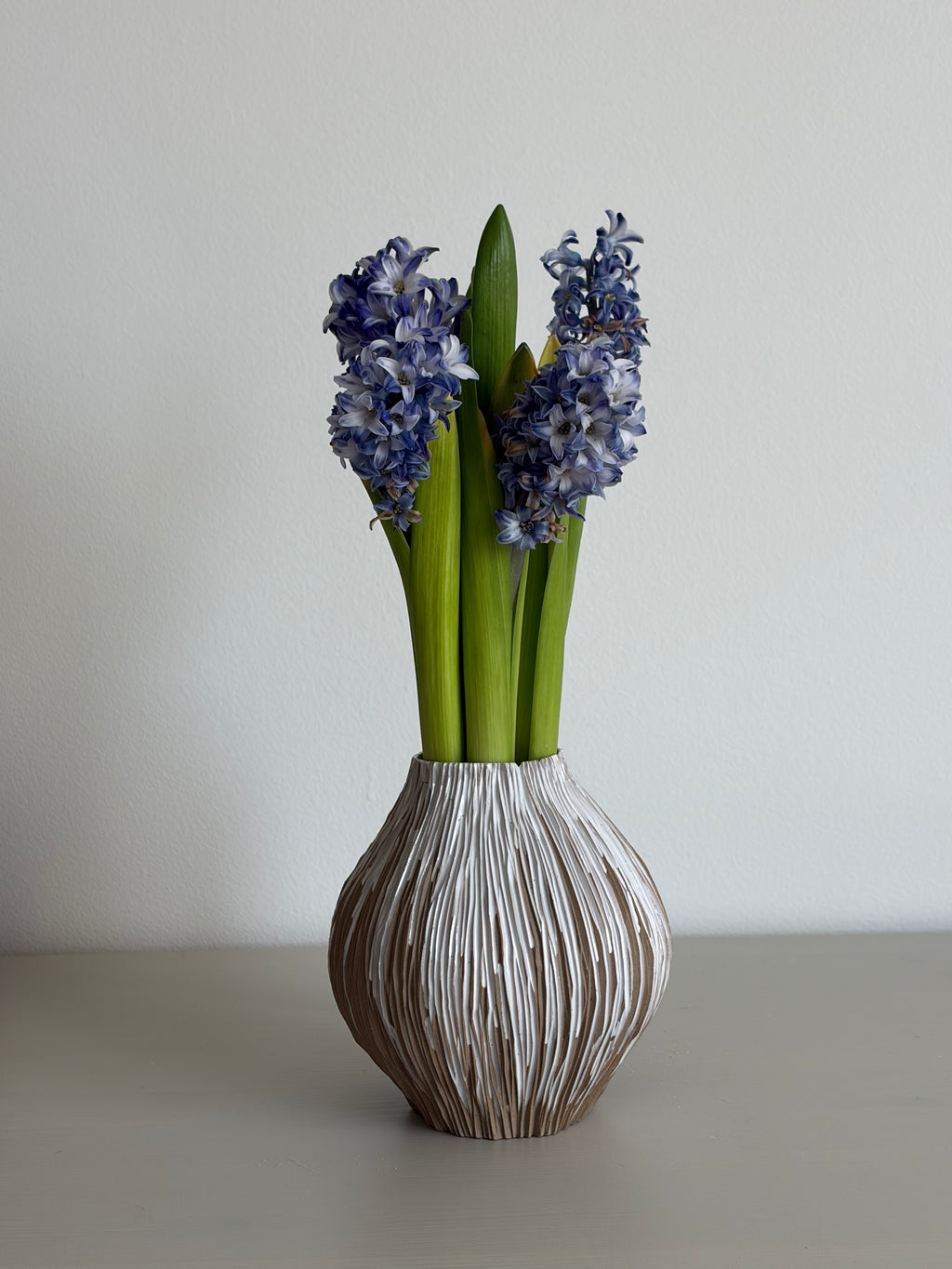 Glaze-drip seedpod vase