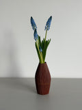 Red seedpod vase