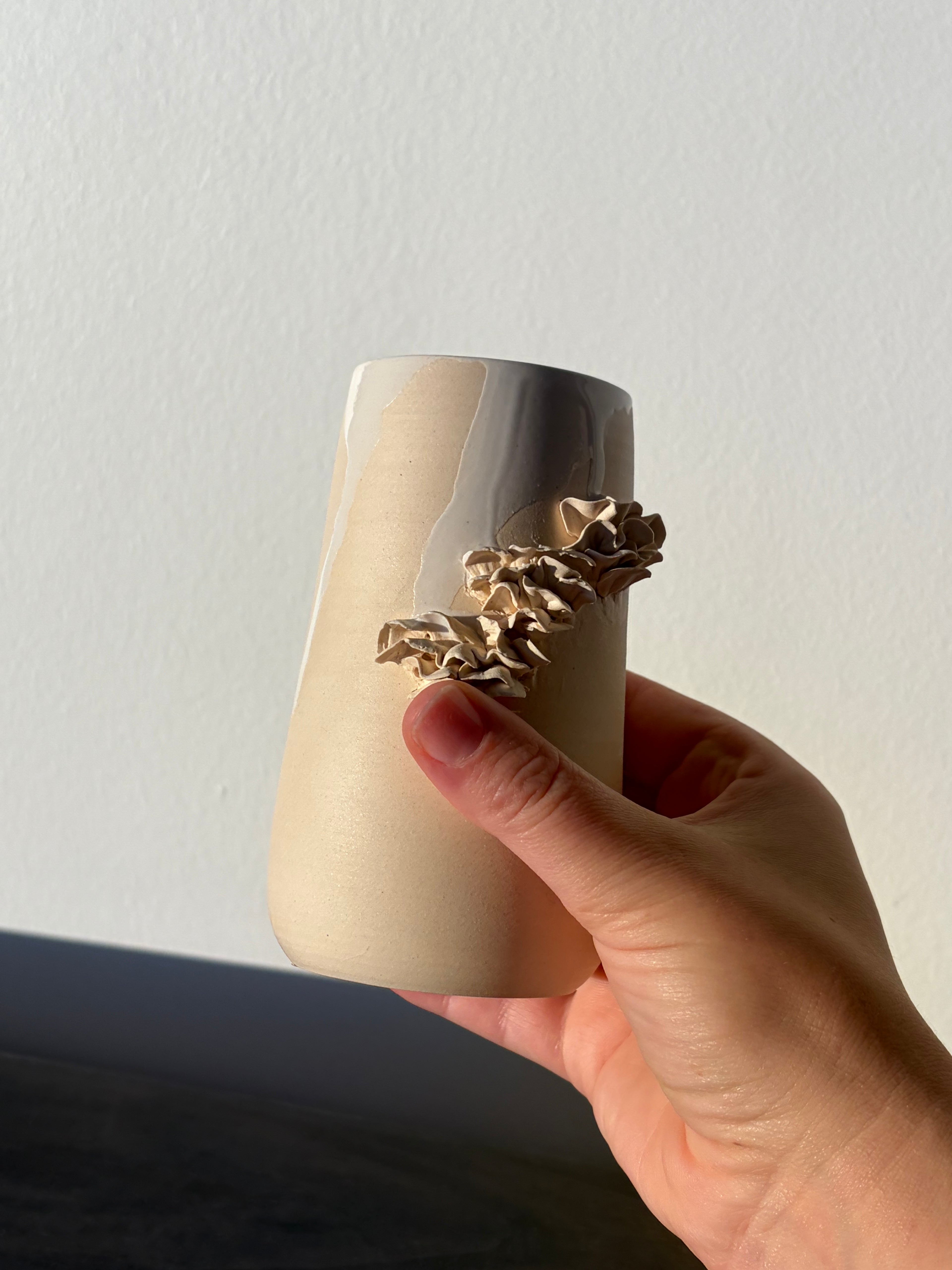 Frilly mushroom mug - A
